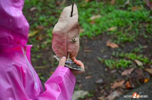 leaf boats for children