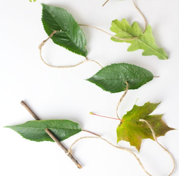 leaf threading activity for children