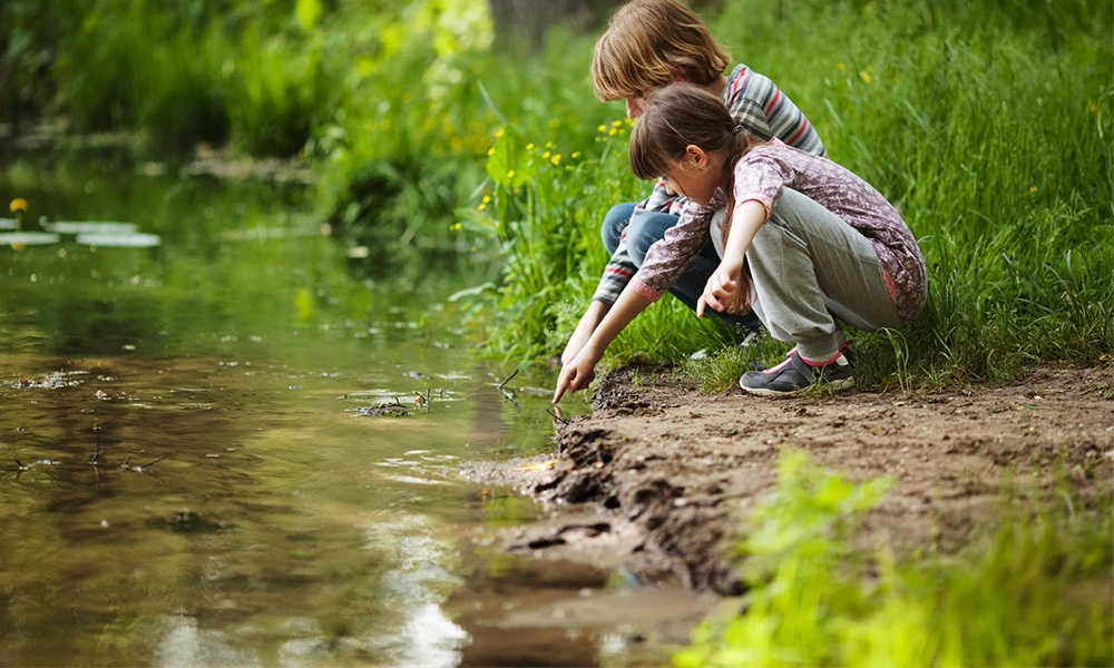 nature walk with children